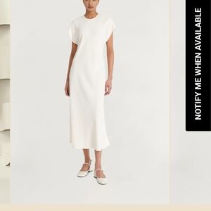 Luxely Sable Maxi Dress In White Smoke | Sz 4 | NWT